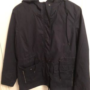 Reitman Navy Blue Hooded Lined Coat